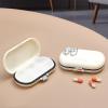 Pill Case for Purse,Medicine Pill Organizer | 4/6 Compartments Portable Pill Case Portable Pill Organizer Cute for Cod Liver Oil Supplements Kumprohu view 3