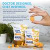 Savorease Crispy Melts Vegan Cheddar Cheese Flavored  Crunchy Gluten-Free & Non-Dairy Dissolvable Finger Food for Soft Diets Made from Plant-Based Ingredients with No Added Sugar  12 pack view 3