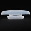 HALLMERS 4pcs 2 Pairs 13mm x 7mm Rectangle Frosted Silicone Anti Slip Nose Pads Push In Mount Replacement Part - Reading Eyeglass Optical Insert Frame Eyeglasses Specs Spectacles Repair view 3