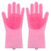 ShAzan Rubber Silicone dishwashing Gloves Household high-Temperature Resistance Anti-Scald Waterproof Kitchen Bowl Washing Gloves view 1