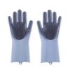 ShAzan Rubber Silicone dishwashing Gloves Household high-Temperature Resistance Anti-Scald Waterproof Kitchen Bowl Washing Gloves view 3