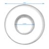 HALLMERS 4pcs 2 Pairs 7mm Round Clear Silicone Anti Slip Nose Pads Push in Mount Replacement Part - Reading Eyeglass Optical Insert Frame Eyeglasses Non-Slip Specs Spectacles Repair view 2