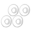 HALLMERS 4pcs 2 Pairs 7mm Round Clear Silicone Anti Slip Nose Pads Push in Mount Replacement Part - Reading Eyeglass Optical Insert Frame Eyeglasses Non-Slip Specs Spectacles Repair view 4