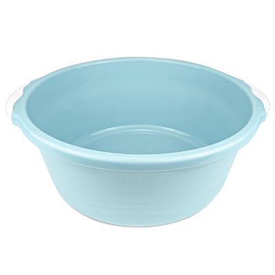 1Pcs Household Wash Basin Foot Basin Tub Vegetable Fruit Dish Tub Multipurpose Washtub for Face Cleansing, Home Kitchen Large Blue