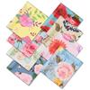 8 Pack Microfiber Cleaning Cloths (7" x 6") Multicolor Flower Glasses Cleaning Cloth for Eyeglasses, Camera Lens, Cell Phones, Laptops, LCD TV Screens and More view 1