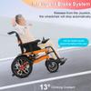 20 Miles Long Travel Range Electric Wheelchair,All Terrain Electric Wheelchair for Adults Intelligent Power Wheelchairs Lightweight Foldable Motorized Wheelchair for Seniors Portable Airline Approved view 3