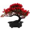 Kichvoe Artificial Pine Bonsai Tree Realistic Faux Plant for Home Office and Zen Decor Space-Saving Potted Greenery for Guest Greeting and Tabletop Display view 1