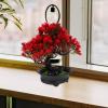 Kichvoe Artificial Pine Bonsai Tree Realistic Faux Plant for Home Office and Zen Decor Space-Saving Potted Greenery for Guest Greeting and Tabletop Display view 4