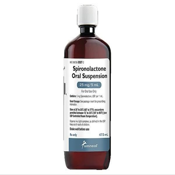 SPIRONOLACTONE 25 MG/5 ML SUSP