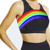 BANWMEN Post Surgical Implant Stabilizer Strap Support Brace Bandage, Breast Augmentation and Reduction Band, Chest Compression Support Band for Large Breast Exercise, Fits Most (Rainbow) view 1
