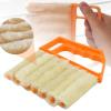 4Pcs Blind Duster Window Blind Cleaner Duster Brush Microfiber Material PP Handle Blind Cleaning Tools for Windows, Doors, Air Conditioners, Furniture Cleaning Yellow view 4