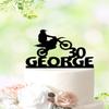TiTaicor Motorcycle Cake Topper,Motocross Cake Topper,Biker Birthday Decorations,Dirt Bike Cake Topper,Motorcycle Theme Party Supplies for Birthday,Bride,Marry,Wedding,Graduate,Retirement. view 1