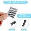 16 Pcs Hearing Wax Guards Cerumen Stop Wax Traps Hearing Cleaning Tool Accessories Hearing Filters Wax Guard for Phonak Widex Resound Unitron view 3