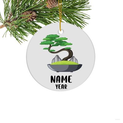 Christmas Tree Ornaments, Personalized Bonsai Ornament, Bonsai Lover Gift, Christmas Ornament, Bonsai Gift, Xmas Ornament, Bonsai Christmas Tree Decor