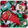 496 Pcs Christmas Candy Chocolate Bulk Party Favors Miniatures & Red, Green & Silver Kisses (6.1 lb Case) - Santa, Reindeer & Snowman view 1