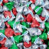 496 Pcs Christmas Candy Chocolate Bulk Party Favors Miniatures & Red, Green & Silver Kisses (6.1 lb Case) - Santa, Reindeer & Snowman view 3