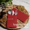 100-Pack Disposable Napkins With Pocket For Flatware, Burgundy Napkins Paper For Wedding, Dinner Or Party, Built-In Pocket For Silverware, Prefolded view 4