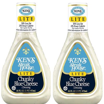 Pack Of 2 Lite Chunky Blue Cheese Dressing, 16 oz.