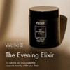 WelleCo The Evening Elixir, Vitamin C Hot Chocolate Beauty Drink Mix with Niacin, Lemon Balm & Magnesium, Supports Sleep, Collagen Formation & Skin Glow, 150g (5.3 oz) Jar view 2
