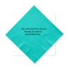 100 Printed Personalized Luncheon Dinner Party Napkins with 3 lines of print