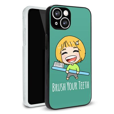 Brush Your Teeth Toothbrush Kawaii Chibi Protective Slim Fit Plastic Bumper