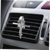 1 Set Aircraft Aromatherapy Car Interior Scent Diffuser Car Vent Scents Essential Oil Vent Clip Fresher Diffuser To Rotate Alloy Air Outlet Clip Automatic view 3