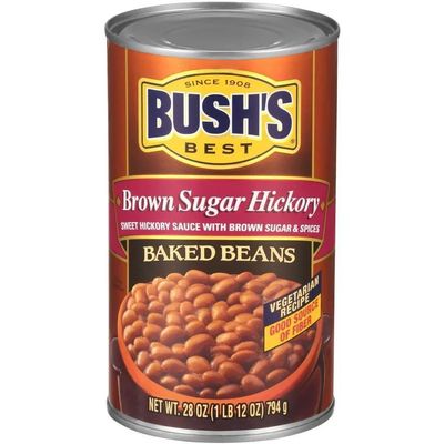 Bush's Brown Sugar Hickory Baked Beans, Canned Beans, 28 oz Cans(Pack of 3)