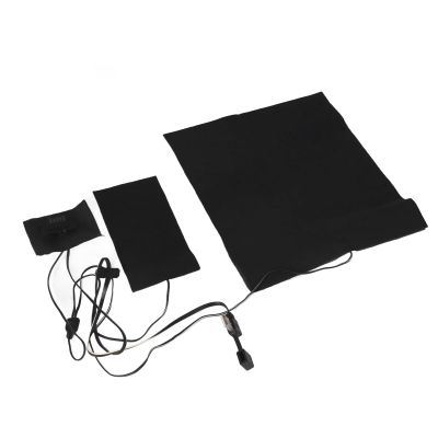SUNFECILI USB Heating Pad for Coat Electric Cloth Heater 2 in 1 Electric Heating Pad with 3 Gear Adjustable Temperature Waterproof USB Power Heating Warmer Pad for Vest Jacket
