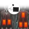 SUNFECILI USB Heating Pad for Coat Electric Cloth Heater 2 in 1 Electric Heating Pad with 3 Gear Adjustable Temperature Waterproof USB Power Heating Warmer Pad for Vest Jacket view 3