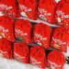 5Pcs Christmas Drawstring Gift Candy Bags Small Red Pouch Xmas New Year Party Decor Velvet Bracelet Jewelry Packaging Bag 9x12cm (SD04-6) view 4
