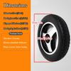 2Pcs Wheelchair Wheel, 12 Inch Wheelchair Caster, Wheelchair Replacement Wheels, Non-Pneumatic Solid PU Tire, Wheelchair Rear Wheel for Electric Wheelchair Replacement(Black) view 3