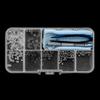 HALLMERS 13mm x 7mm Glasses Repair Tool Kit Silicone Nose Pads Screw Mount Replacement Part - Anti Slip Reading Eyeglass Optical Insert Frame Eyeglasses Non-Slip Specs Spectacles view 2