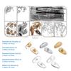 HALLMERS 1.4cm - 1.5cm Assorted Silver Gold Nose Pads Glasses Repair Tool Kit Ear Hook Screw Mount Replacement Part - Anti Slip Eyeglass Optical Insert Frame Eyeglasses Non-Slip Specs Spectacles view 2