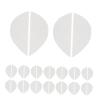 16Pairs Heel Plates Rubber Shoes Heel Taps Tips Non Slip Shoe Pads Shoe Sole for Boots, White view 1