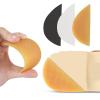 16Pairs Heel Plates Rubber Shoes Heel Taps Tips Non Slip Shoe Pads Shoe Sole for Boots, White view 3