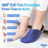 Hilph Foot & Toes Ice Pack Wrap for Broken Toes & Surgery Recovery, Wearable Forefoot Gel Ice Pack Cold Therapy Ice Sock with Strap for Hammer Toe, Injuries, Gout, Single Blue view 2
