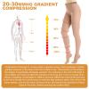 20-30 mmHg Compression Pantyhose for Women, Medical Compression Stockings, Waist High Opaque Compression Tights for Edema, Varicose Veins, Swelling, Pregnant, Teacher, Doctor-Beige-2XL view 2
