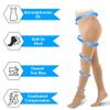 20-30 mmHg Compression Pantyhose for Women, Medical Compression Stockings, Waist High Opaque Compression Tights for Edema, Varicose Veins, Swelling, Pregnant, Teacher, Doctor-Beige-2XL view 3