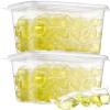 Heigble 200 Pcs Laundry Detergent Soap Pods Bulk Anti Sensitive Laundry Pods Scented Washing Machine Pacs Packs with Clear Container Stain and Odor Removal, Ultra Concentrated,Plant Ingredient view 1