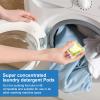 Heigble 200 Pcs Laundry Detergent Soap Pods Bulk Anti Sensitive Laundry Pods Scented Washing Machine Pacs Packs with Clear Container Stain and Odor Removal, Ultra Concentrated,Plant Ingredient view 4