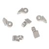 HALLMERS 6pcs 3mm x 3.8mm x 1.5mm Stainless Steel Front Hinge Three Barrel Style Glasses Replacement Part - Optical Frame Insert Eyeglass Specs Repair Screw In Temple Joint Spectacles Insert Bracket view 1