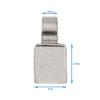 HALLMERS 6pcs 3mm x 3.8mm x 1.5mm Stainless Steel Front Hinge Three Barrel Style Glasses Replacement Part - Optical Frame Insert Eyeglass Specs Repair Screw In Temple Joint Spectacles Insert Bracket view 2