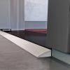 Threshold Ramps, Wheelchair Ramp, Non-Slip Solid Silicone Household Ramp Transition Strip, can Be Cut at Will, Bathroom Water Retaining Strip Shower Threshold Door Bottom Seal Self-Adhesive Bottom (S view 1