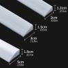Threshold Ramps, Wheelchair Ramp, Non-Slip Solid Silicone Household Ramp Transition Strip, can Be Cut at Will, Bathroom Water Retaining Strip Shower Threshold Door Bottom Seal Self-Adhesive Bottom (S view 2