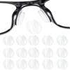 Air Bag Eye Glasses Nose Pads - 10 Pair, Non Slip, Anti Slip, Silicone, White for Plastic Frame view 1