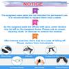 Air Bag Eye Glasses Nose Pads - 10 Pair, Non Slip, Anti Slip, Silicone, White for Plastic Frame view 3