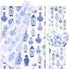 Bolsome 100 Sheets 20 * 14 Inches Chinoiserie Tissue Paper for Gift Wrapping Blue White Porcelain Patterned Tissue Paper for Gift Bags for Wedding Bridal Shower Xmas DIY Craft view 1