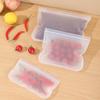 homeemoh Leakproof Food Storage Bags 5pcs - 18cm22cm Reusable Ziplock Bags Sealed Freezer Food Bag for Meat, Vegetables, Fruits, Beans, Snacks view 4