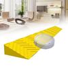Rise Threshold Ramp, 1-10cm Portable Threshold Ramps, Ramps for Wheelchair Scooter Sweeping Robot, Non-Slip Textured Surface, for Bike, Wheelchair, Cleaning, Robot, Garage, Warehouse (Color : Yellow view 1