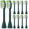 YMPBO Toothbrush Replacement Heads Compatible with Philips One Series Sonicare Rechargeable Toothbrush BH1022/08, 10 Pack Replacement Heads, Soft Bristles, Sage Green view 1